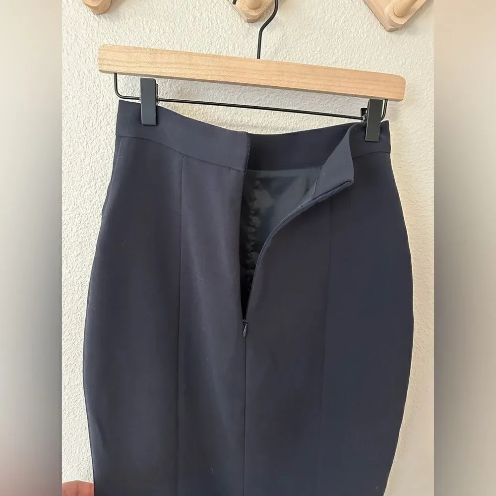 LK Bennett Blue Pencil Skirt Sz 2